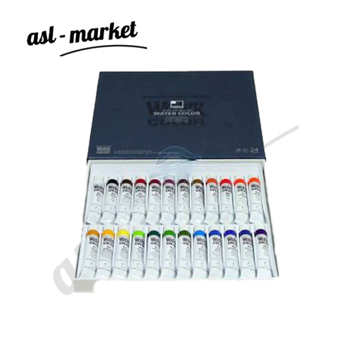 آبرنگ بسته ۲۴ رنگ شین هان آرت ShinHanArt حجم ۷ ۵ میلی لیتر