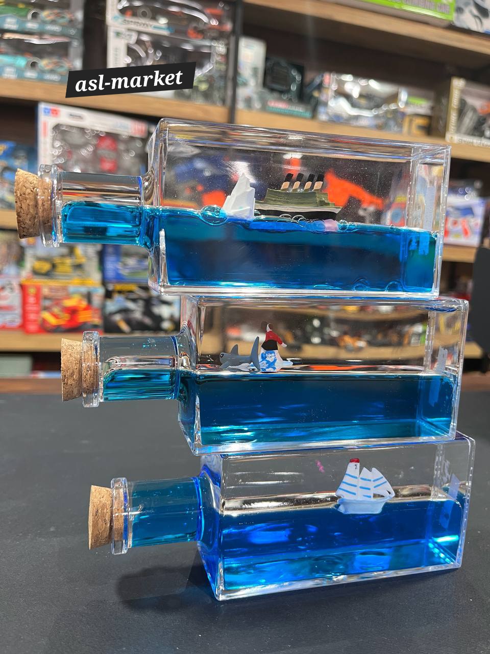 آکواریوم کوچیک طرح بطری