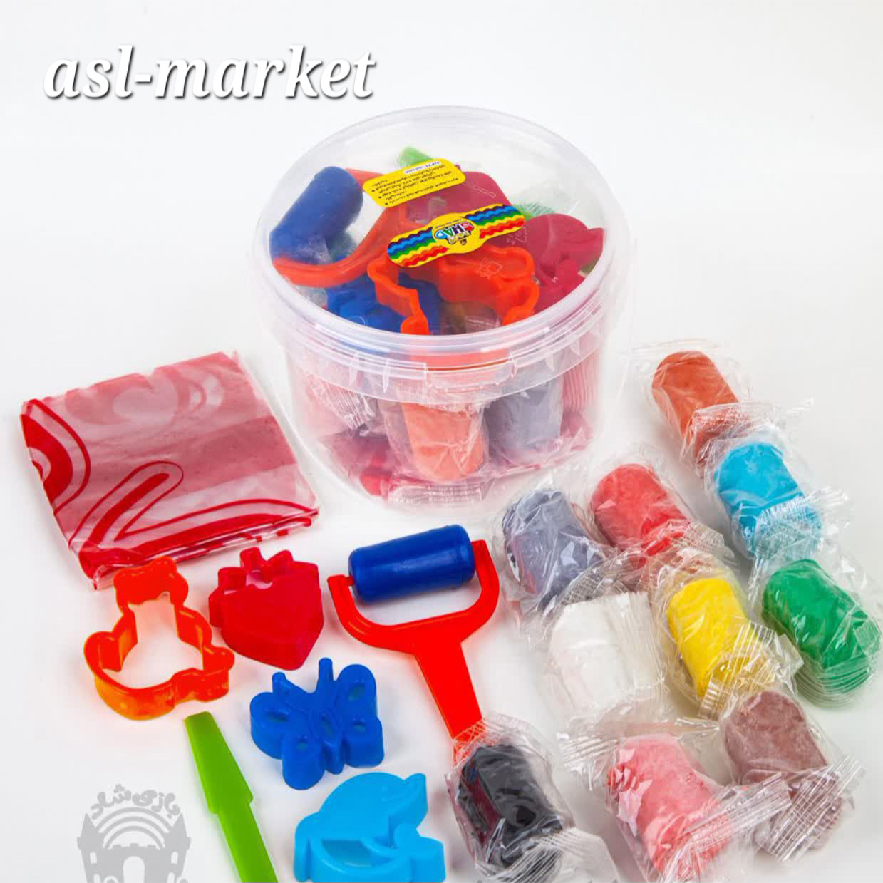 خمیربازی۱۰رنگ سطلی