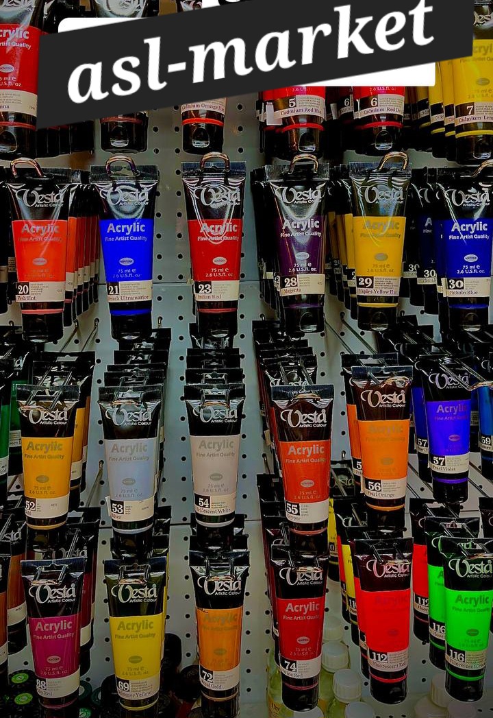 رنگ آکریلیک تکی برند وستا Vesta 75ml