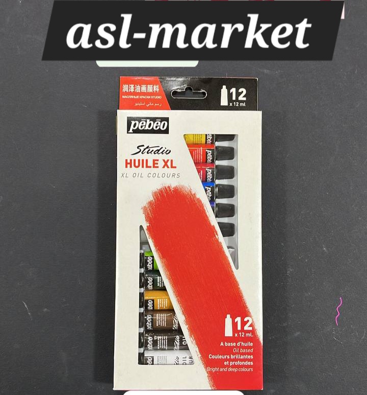 رنگ روغن پبئو ۱۲ml ست۱۲رنگ