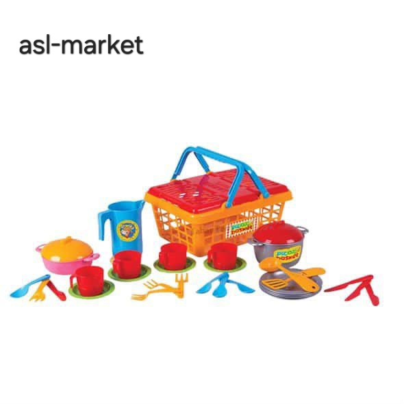 ست غذا خوری زرین با سبد