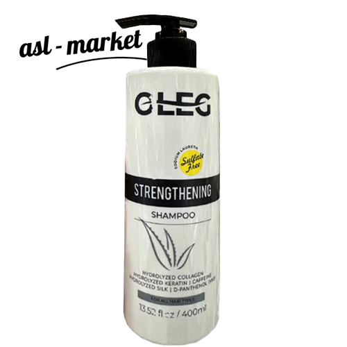 شامپو تقویت کننده مو سر اولگ OLEG مدل STRENGTHENING حجم ۴۰۰ میلی لیتر