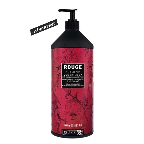 شامپو موهای رنگ شده بلک پروفشنال مدل ROUGE حجم ۱۰۰۰ میلی لیتر black perfesional rouge color lock hair shampoo