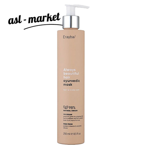 ماسک موی گیاهی ارایبا Erayba مدل ayurvedic mask حجم ۲۵۰ میلی لیتر