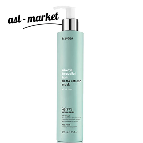 ماسک موی گیاهی ارایبا Erayba مدل detox refresh mask حجم ۲۵۰ میلی لیتر