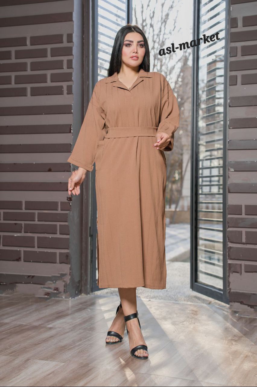 پیراهن کفتان دوجیب یقه ۷