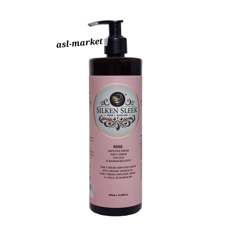 کرم تقویت‌کننده و حالت‌دهنده موهای فر رز سیلکن اسلیک Silken Sleek Rose Amplifier Cream Curly Dream